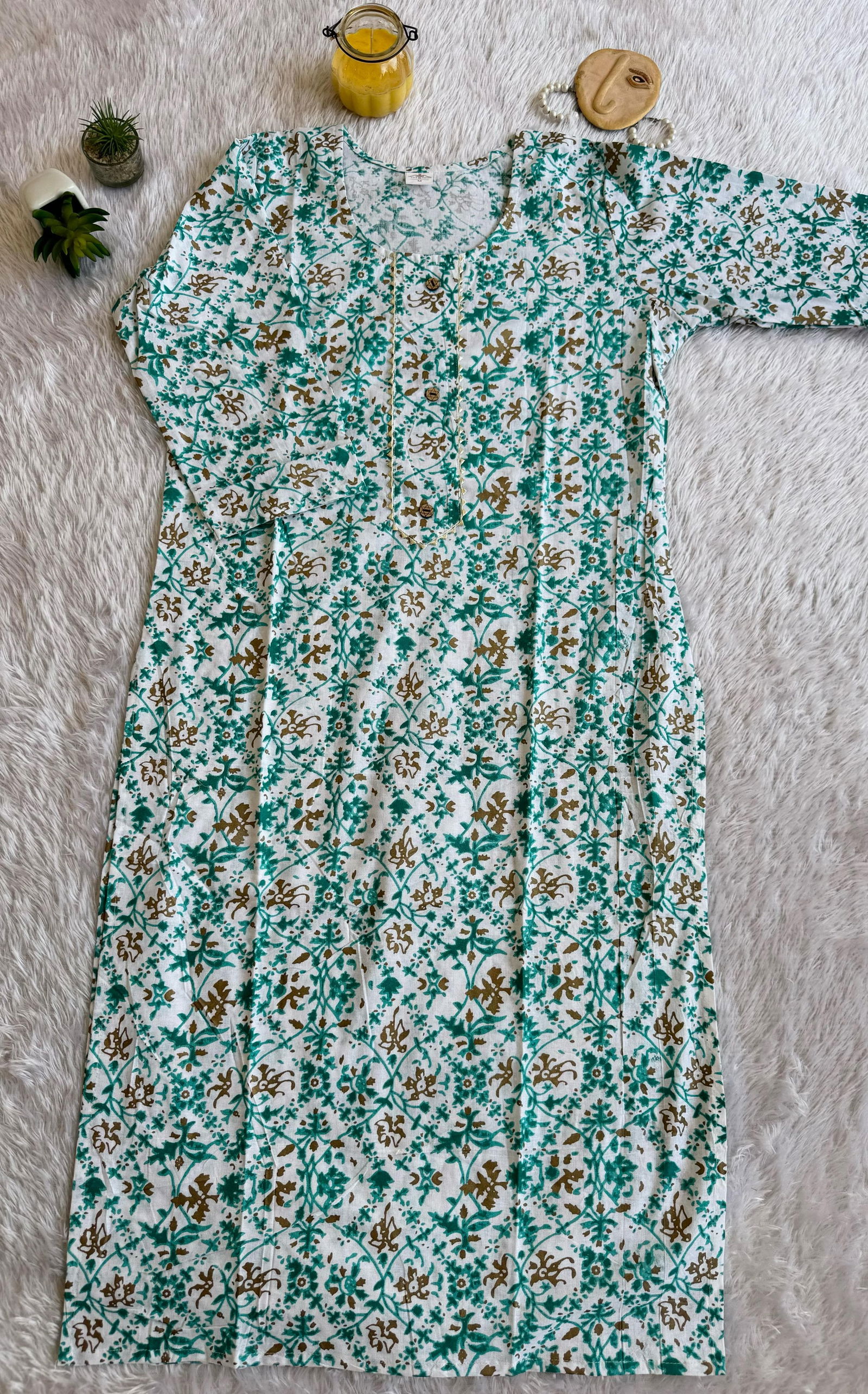 Mann Printed Daily Wear Printed Jaipuri Cotton Kurtis Wholesale Market In Surat
